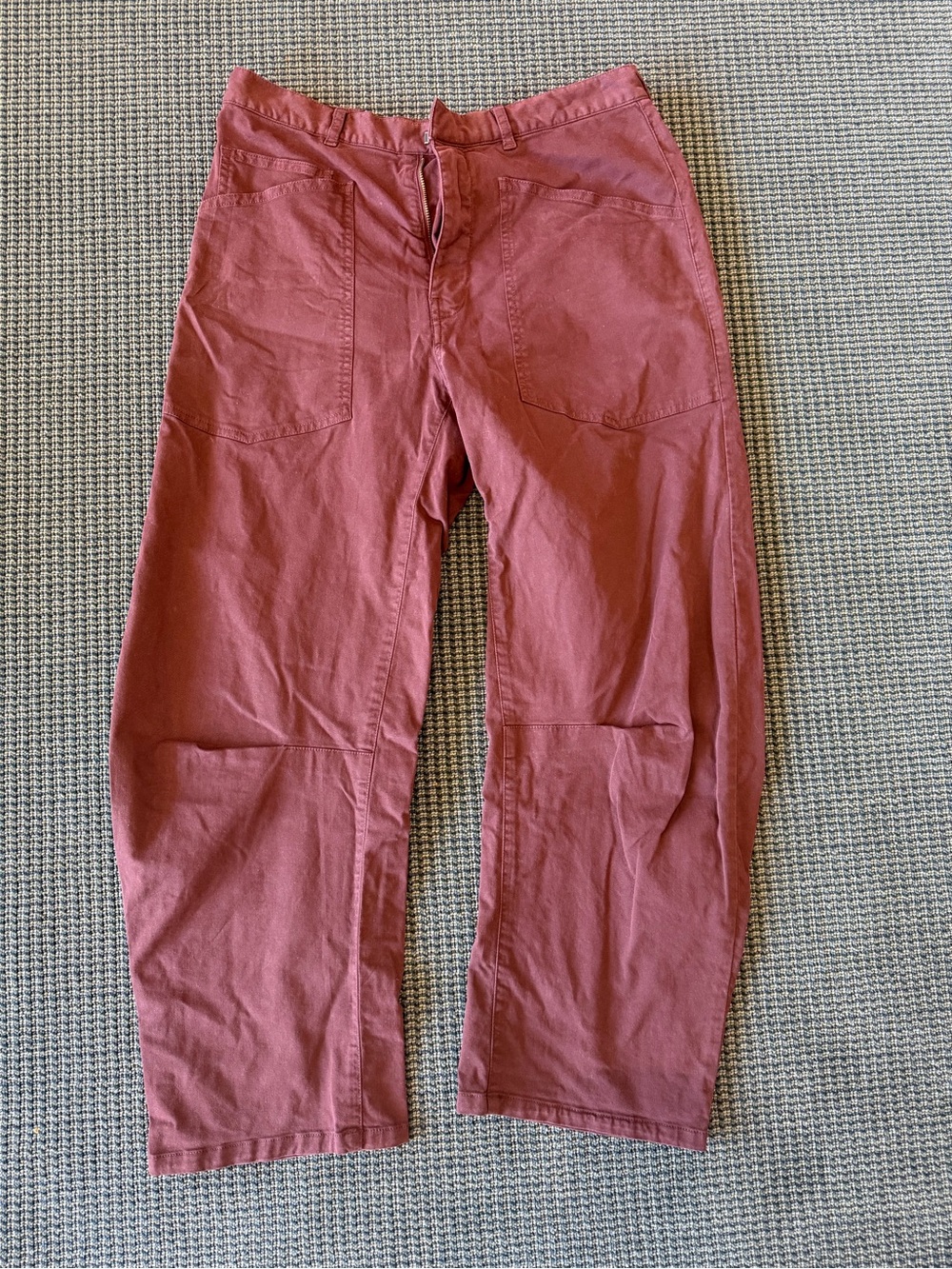 Nili Lotan Burgundy Shon Pant Size 4